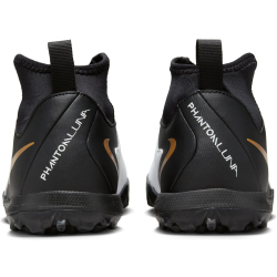 NIKE Jr. Phantom Luna II Academy TF Multinocken-Fu&szlig;ballschuhe Kinder 100 - white/black/mtlc gold coin 35