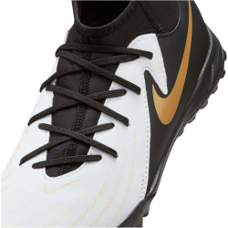 NIKE Jr. Phantom Luna II Academy TF Multinocken-Fu&szlig;ballschuhe Kinder 100 - white/black/mtlc gold coin 35