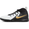 NIKE Jr. Phantom Luna II Academy TF Multinocken-Fu&szlig;ballschuhe Kinder 100 - white/black/mtlc gold coin 35