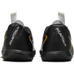 NIKE Jr. Phantom GX II Academy IC Hallen-Fußballschuhe Kinder 100 - white/black/mtlc gold coin 35