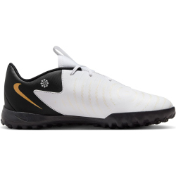 NIKE Jr. Phantom GX II Academy TF Multinocken-Fu&szlig;ballschuhe Kinder 100 - white/black/mtlc gold coin 34