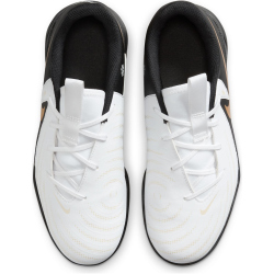 NIKE Jr. Phantom GX II Academy TF Multinocken-Fu&szlig;ballschuhe Kinder 100 - white/black/mtlc gold coin 34