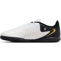 NIKE Jr. Phantom GX II Club IC Hallen-Fu&szlig;ballschuhe Kinder 100 - white/black/mtlc gold coin 33