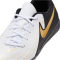 NIKE Jr. Phantom GX II Club IC Hallen-Fu&szlig;ballschuhe Kinder 100 - white/black/mtlc gold coin 33