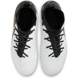 NIKE Jr. Phantom Luna II Academy AG Kunstrasen-Fu&szlig;ballschuhe Kinder 100 - white/black/mtlc gold coin 34