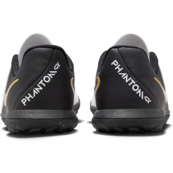 NIKE Jr. Phantom GX II Club TF Multinocken-Fu&szlig;ballschuhe Kinder 100 - white/black/mtlc gold coin 33.5