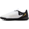NIKE Jr. Phantom GX II Club TF Multinocken-Fu&szlig;ballschuhe Kinder 100 - white/black/mtlc gold coin 33.5
