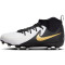 NIKE Jr. Phantom Luna II Academy FG/MG Fußballschuhe Kinder 100 - white/black/mtlc gold coin 35