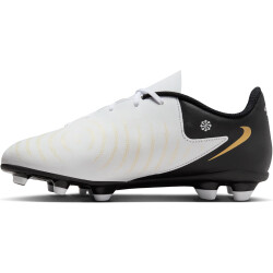 NIKE Jr. Phantom GX II Club FG/MG Fußballschuhe Kinder 100 - white/black/mtlc gold coin 37.5