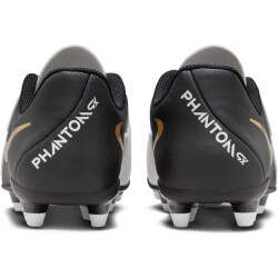 NIKE Jr. Phantom GX II Club FG/MG Fußballschuhe Kinder 100 - white/black/mtlc gold coin 37.5