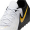 NIKE Phantom GX II Club TF Multinocken-Fußballschuhe 100 - white/black/mtlc gold coin 44