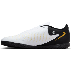 NIKE Phantom GX II Club IC Hallen-Fu&szlig;ballschuhe 100 - white/black/mtlc gold coin 40.5