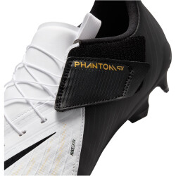NIKE Phantom GX II Academy EasyOn FG/MG Fußballschuhe 100 - white/black/mtlc gold coin 40.5