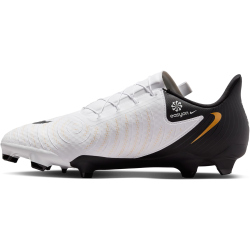 NIKE Phantom GX II Academy EasyOn FG/MG Fußballschuhe 100 - white/black/mtlc gold coin 44