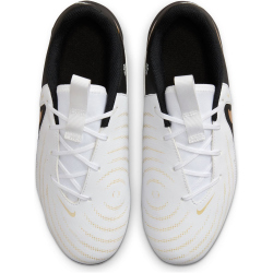 NIKE Jr. Phantom GX II Academy FG/MG Fu&szlig;ballschuhe Kinder 100 - white/black/mtlc gold coin 32