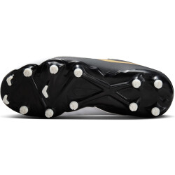 NIKE Jr. Phantom GX II Academy FG/MG Fußballschuhe Kinder 100 - white/black/mtlc gold coin 35.5