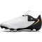 NIKE Jr. Phantom GX II Academy FG/MG Fußballschuhe Kinder 100 - white/black/mtlc gold coin 35.5