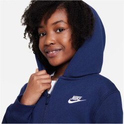 NIKE Sportswear Club Fleece Trainingsanzug Kinder 410 - midnight navy/white XS (122-128 cm)
