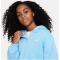 NIKE Sportswear Club Fleece Kapuzenjacke Kinder 407 - aquarius blue/white XS (122-128 cm)