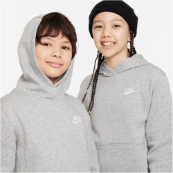 NIKE Sportswear Club Fleece Hoodie Kinder 063 - dk grey...