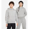 NIKE Sportswear Club Fleece Hoodie Kinder 063 - dk grey heather/white XS (122-128 cm)