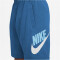 NIKE Sportswear Club French Terry Fleece Shorts Kinder 476 - court blue/white/aquarius blue S (128-137 cm)