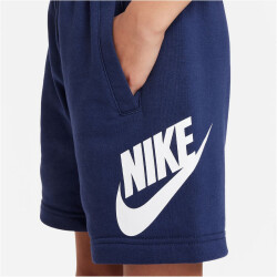 NIKE Sportswear Club French Terry Fleece Shorts Kinder 410 - midnight navy/white XS (122-128 cm)