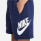 NIKE Sportswear Club French Terry Fleece Shorts Kinder 410 - midnight navy/white XS (122-128 cm)