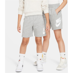 NIKE Sportswear Club French Terry Fleece Shorts Kinder 063 - dk grey heather/base grey/white S (128-137 cm)