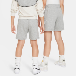 NIKE Sportswear Club French Terry Fleece Shorts Kinder 063 - dk grey heather/base grey/white S (128-137 cm)