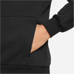 NIKE Sportswear Club Fleece Hoodie Kinder 010 - black/white S (128-137 cm)