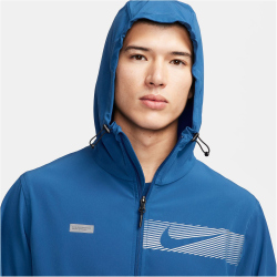 NIKE Unlimited Flash Repel Versatile Kapuzenjacke Herren 476 - court blue/reflective silv L