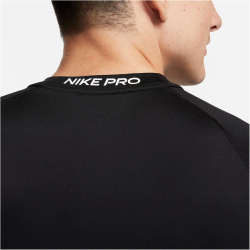 NIKE Pro Dri-FIT Slim kurzarm Trainingsshirt Herren 010 - black/white S