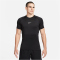 NIKE Pro Dri-FIT Slim kurzarm Trainingsshirt Herren 010 - black/white S