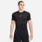 NIKE Pro Dri-FIT Slim kurzarm Trainingsshirt Herren 010 - black/white XL