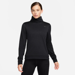 NIKE Therma-FIT Element Swift Rollkragen langarm Laufshirt Damen 010 - black/reflective silv S