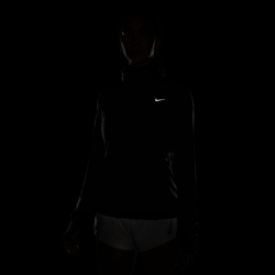 NIKE Therma-FIT Element Swift Rollkragen langarm Laufshirt Damen 010 - black/reflective silv S