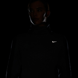 NIKE Therma-FIT Element Swift Rollkragen langarm Laufshirt Damen 010 - black/reflective silv S