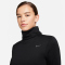 NIKE Therma-FIT Element Swift Rollkragen langarm Laufshirt Damen 010 - black/reflective silv S