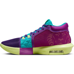 NIKE Lebron Witness VIII Basketballschuhe Herren 500 - field purple/white/dusty cactus 42