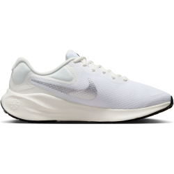 NIKE Revolution 7 Road Laufschuhe Damen 101 - white/metallic silver/sail/black 36.5