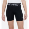 NIKE Pro Dri-FIT 5" Shorts Mädchen 010 - black/white XS (122-128 cm)