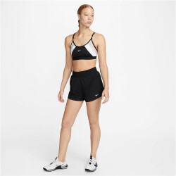 NIKE One Dri-FIT High-Waist 3" Shorts Damen 010 - black/reflective silv L