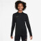 NIKE Dri-FIT Academy23 langarm Fußball Trainingsshirt Kinder 017 - black/black/metallic gold S (128-137 cm)