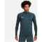 NIKE Dri-FIT Strike langarm Fußball Trainingsshirt Herren 328 - deep jungle/sequoia/lime blast S