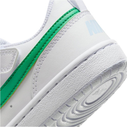 NIKE Court Borough Low Recraft Sneaker Jungen 109 - white/stadium green/football grey 28