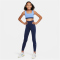 NIKE Dri-FIT Leggings M&auml;dchen 410 - midnight navy/white M (137-146 cm)