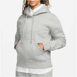 NIKE Sportswear Phoenix Fleece Hoodie Damen 063 - dk grey heather/sail XXS