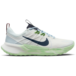 NIKE Juniper Trail 2 Next Nature Me Trailrunning Schuhe 103 - summit white/thunder blue/vapor green 42.5