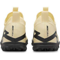 NIKE Jr. Air Zoom Mercurial Vapor 15 Academy TF Turf Multinocken-Fußballschuhe Kinder 700 - lemonade/black 33